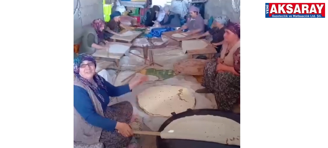 İMECE KÜLTÜRÜ VE DAYANIŞMA YAŞATILIYOR Köylerde kışlık ekmek hazırlıkları başladı