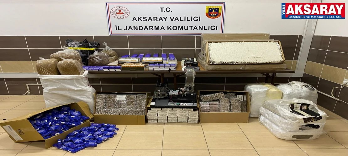JANDARMADAN KAÇAK SİGARA OPERASYONU 2.1 Milyon Tl’lik malzeme ele geçirildi