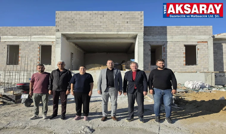 KAYMAKAM TARIK YERLİKAYA Gençlik Merkezi inşaatını inceledi