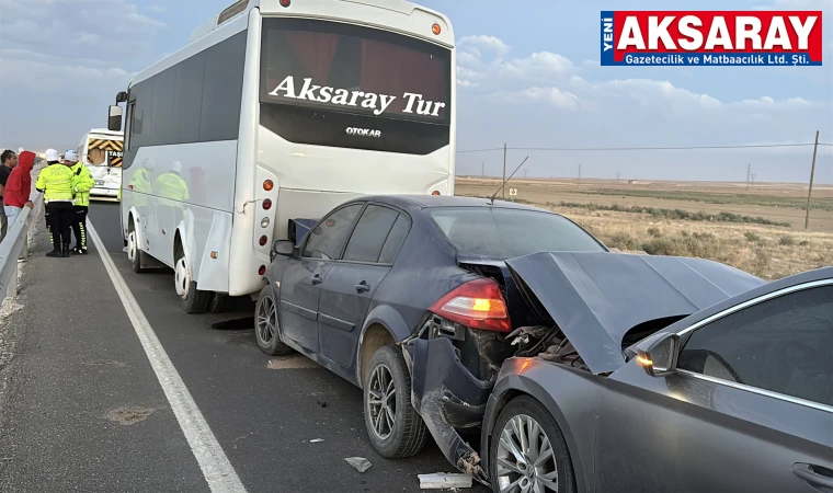 Kum fırtınası zincirleme kazaya neden oldu 16 YARALI