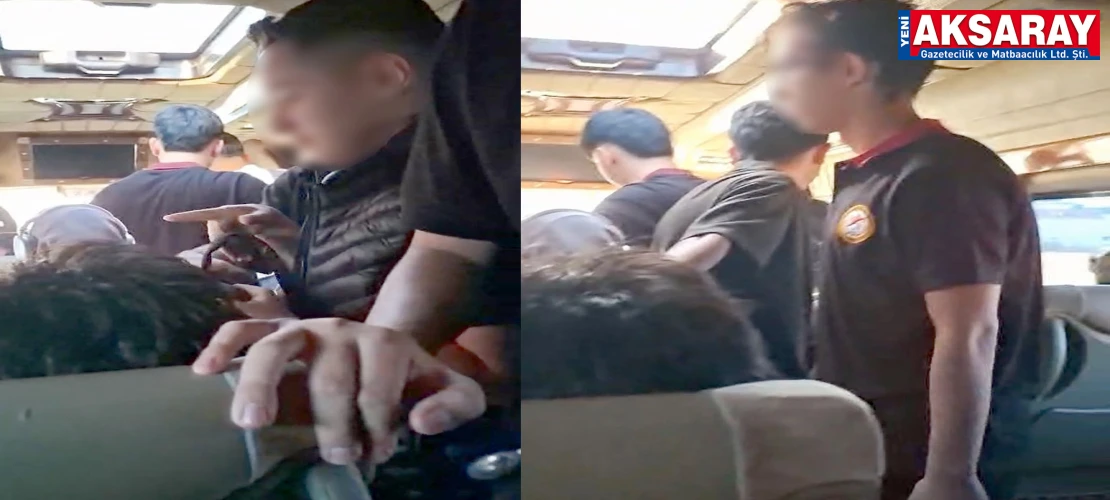 Öğrenciler serviste üst üste okula gidiyor