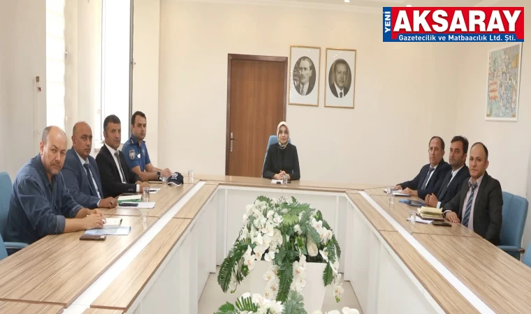 Sarıyahşi’de okul öncesi eğitim ve okul güvenliği toplantısı yapıldı