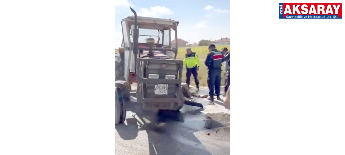 Traktör ile pikap çarpıştı: 2 yaralı