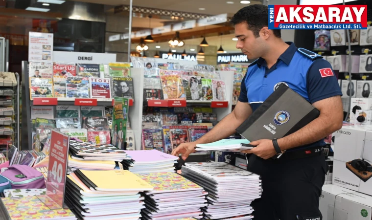 Zabıta kırtasiye denetimi yaptı