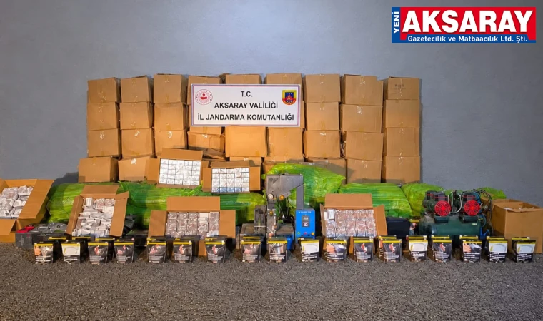 3,2 MİLYON TL’LİK MALZEME ELE GEÇİRİLDİ Kaçak sigara operasyonu