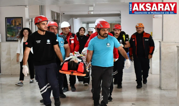Gerçeğini aratmayan afet tatbikatı