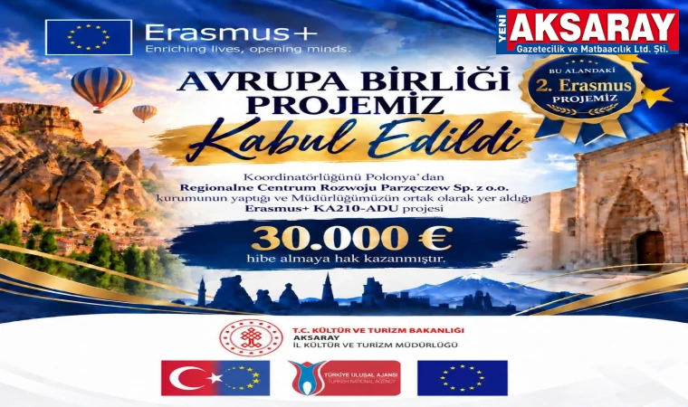 İl Kültür ve Turizm Müdürlüğü’nün Erasmus+ Projesi kabul edildi