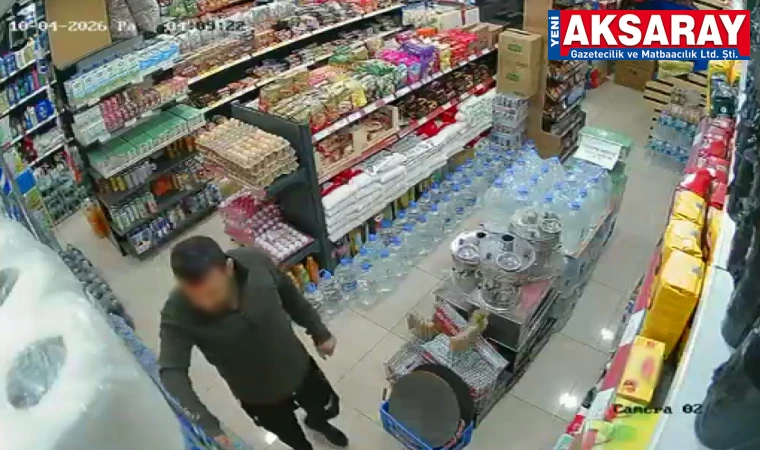 Marketçi uyudu, elini kolunu sallaya sallaya çaldı