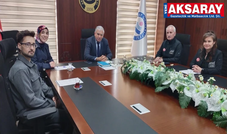 Üniversite’de afet risk yönetimi değerlendirildi