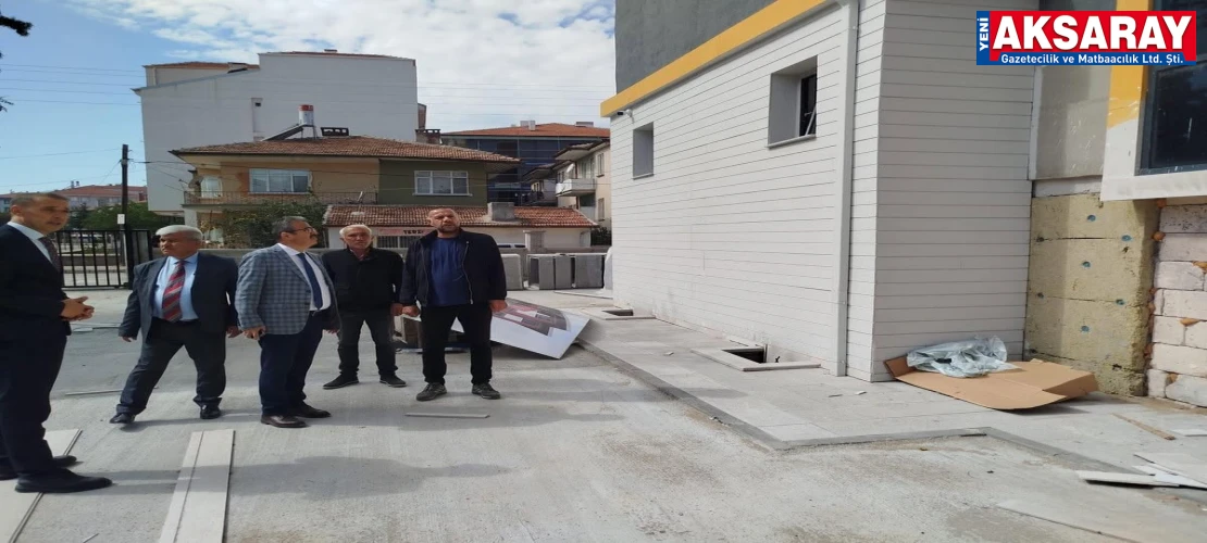 Yapımı devam eden okul inşaatları incelendi