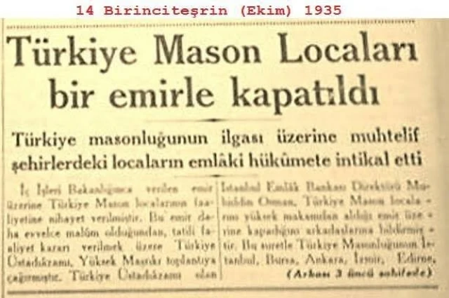 Mason Locaları kapatıldı