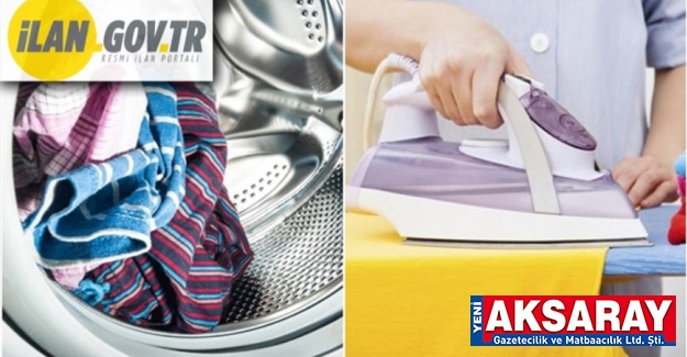 Çamaşır yıkama, kurutma, ütüleme ve paketleme hizmeti alınacaktır