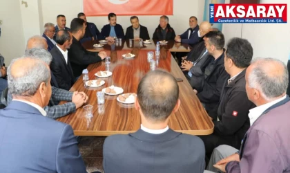 Ağaçören muhtarları ile toplantı yapıldı
