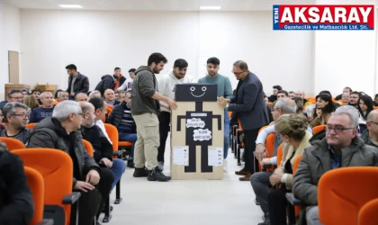 Robot tanıtımı yaptılar