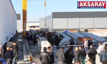 Vinçte kancası kopan beton blok can aldı