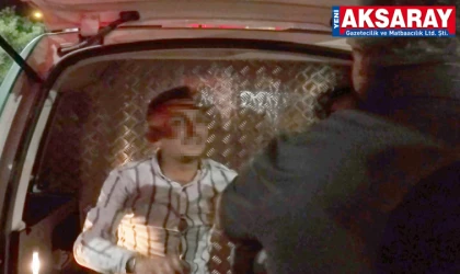 Alkollü sürücü polis aracının camını kırdı  
