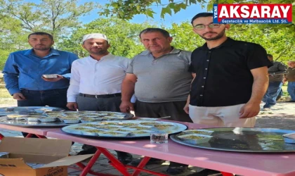 Köyde aşure ikramı