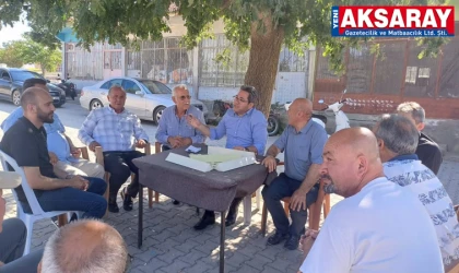 Okey masasında hizmetler anlatıldı