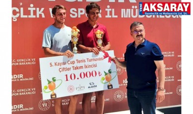 Tenis Turnuvasında derece yaptı