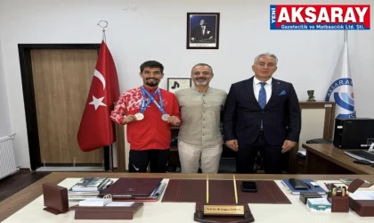 Dünya 2.si sporcudan Erbaş'a ziyaret
