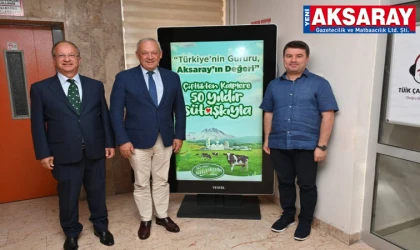 Sütaş’ın patronu belediyede ağırlandı