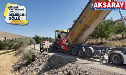 Ağaçören’de 8 Kilometrelik köy yolu hizmete açıldı