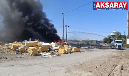 Eski Sanayi’de çöp alanında yangın