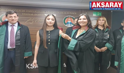 Genç avukatlar ruhsatlarını aldı