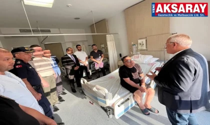 Şehit babasına geçmiş olsun ziyareti