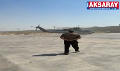 YEDEK PARÇA HELİKOPTERLE GELDİ