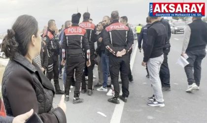 Aksaray'da konvoya saldırı: 4 YARALI
