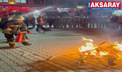 Eş zamanlı yangın ve tahliye tatbikatı