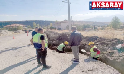 Güzelyurt ilçesinde doğalgaz çalışması