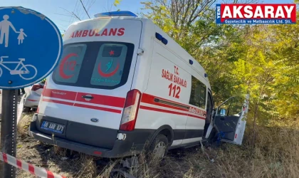 Kazazedeleri taşıyan ambulans da kazaya karıştı