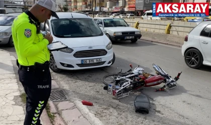 Motosiklet kazası: 1 yaralı