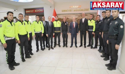 O POLİSLERE BAŞARI BELGESİ  ‘Lütfen polislerimize iyi davranalım’