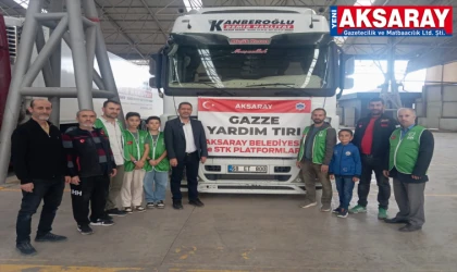 Toplanan yardımlar Gazze’ye gönderildi