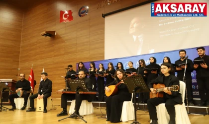 Aksaray Üniversitesi’nde Cumhuriyetimizin kurucusu Gazi Mustafa Kemal Atatürk anıldı