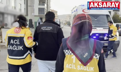 Aksaray'da kamyonet ile otomobil çarpıştı: 1 yaralı