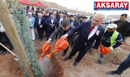 BÖLGEDE FİDAN SAYISI 50 BİN OLDU Öğretmenler Günü anısına 5 bin fidan dikildi