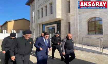 Ortaköy Emniyet Müdürlüğü binasında açılış hazırlığı