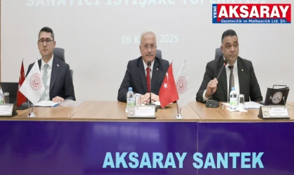 SANAYİ ve TEKNOLOJİ BAKAN YARDIMCISI MUHAMMET KASIM GÖNÜLLÜ AKSARAY’A GELDİ, SANAYİCİLERLE BULUŞTU Sanayici konuştu