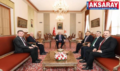 TBMM Başkanı Kurtulmuş, Aksaray heyetini kabul etti