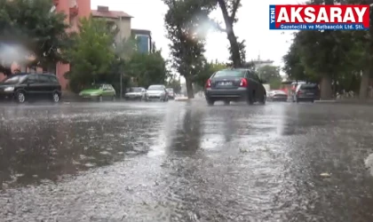 Aksaray’da yağmur etkili oluyor