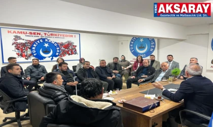 KAMU SEN Aksaray yönetimlerine hayırlı olsun ziyareti