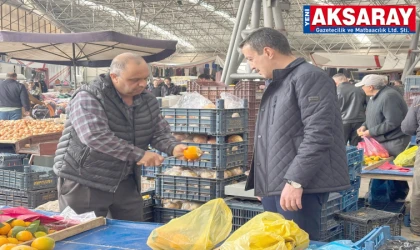 Pazara çıktılar, sorunları dinlediler