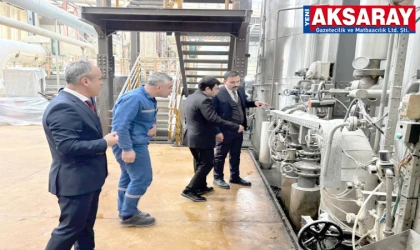 Sultanhanı kaymakamı şeker fabrikasını inceledi