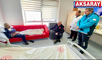 Vali Kumbuzoğlu'ndan Ahmet Yaşar'a geçmiş olsun ziyareti