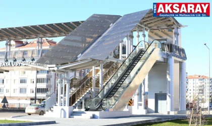 Yeni  üst geçit bitti, açılış için gün sayıyor
