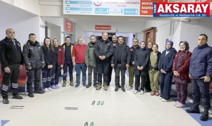 Ağaçören ve Sarıyahşi’de güvenlik ve sağlık ordusuna vefa ziyareti